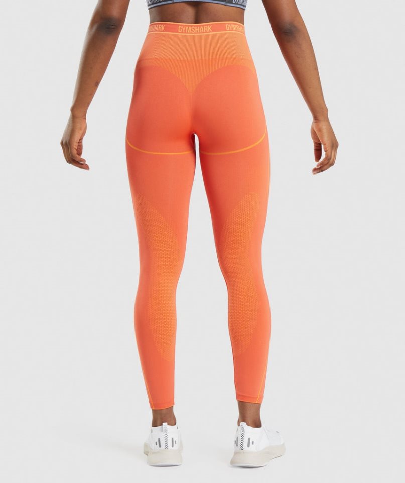 Legginsy Gymshark Apex Seamless High Rise Damskie Pomarańczowe | PL 459LCU